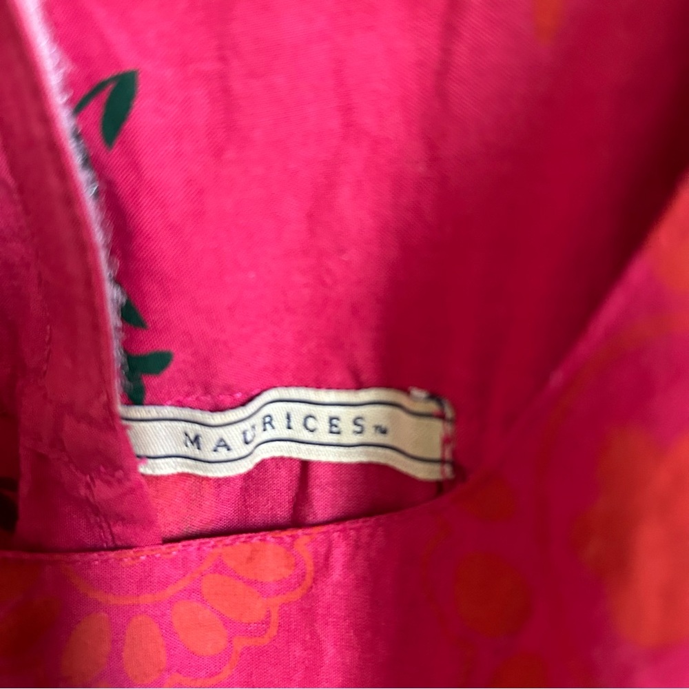 Maurices Floral Pink Fuchsia Top - Picture 5 of 7